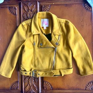 Girl’s mustard suede jacket